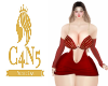 CNS BELLY RED DRESS