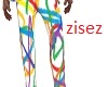 rainbow pants suit