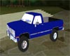 Blue & Chrome P/up Truck