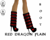 red dragon boot plain