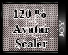 J* 120% Avatar Scaler F