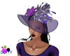 fancy purple hat