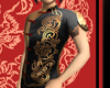 Chinese silk top GOLDEN
