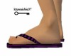 Blk/Purple Flip Flops