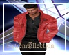 EX* Leather Jacket Red