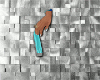 Teal And Gray Clutch Pur