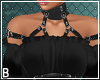 Western Black Belted Top
