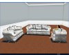 White Silk Couch set