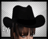 *LY* Cowgirl Blk Hat