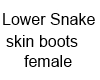 Lower Snakeskin Boots