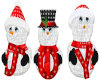 3 Snowmen Decoration