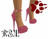 Rose beaded heels