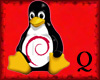 Linux Tux with Debian