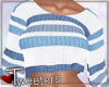 Blue White Short Sweater