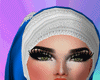 K:Blue&White Hijab
