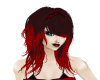 Black N Red layered hair