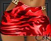 C8K Zebra Skirt Red RL