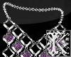 purple queen necklace{k}