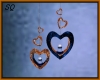 Blue & Gold Heart Candle