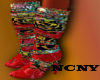 NCNY* RED ED HARDY BOOTS