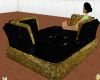 Black Ngold sguare couch