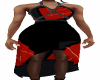 Black.Red Halter Dress