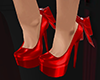 GL-Red Bow Heels