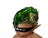 green toxic skull mohawk