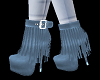 H/Blue Fringe Boots