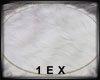 1EX MA White Fur Rug