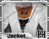 [HS]White Leather Jacket