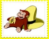 curious george/stamp