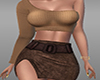 Brown Skirt Outfit RL