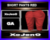 SHORT PANTS RED
