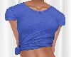 Blue Knotted T Shirt