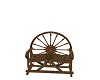 Wagon wheel bench