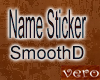 SmoothD name sticker