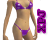 PVC Ring Bikini Purple