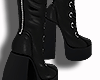 black long leather boots