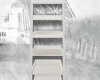 WHITE LADDER SHELF