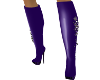 {S} Jeweled Purple Boots