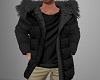 ~CR~Short Black Fur Coat