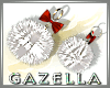 G* SANTA PomPom Earrings
