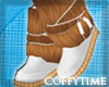 *CT Fur Boots White/Brow
