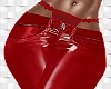 RED LATEX PANTS
