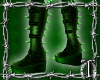 green spike boots