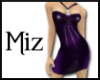 Miz PVC Mini Dress Purp