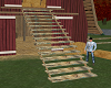 LC Rustic Wood Stairs