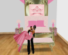 princes pink bed