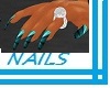 Teal -n-Blue Nails